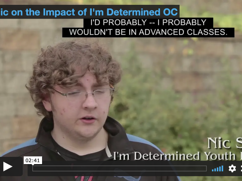 Nic on the Impact of I’m Deterimined Thumbnail