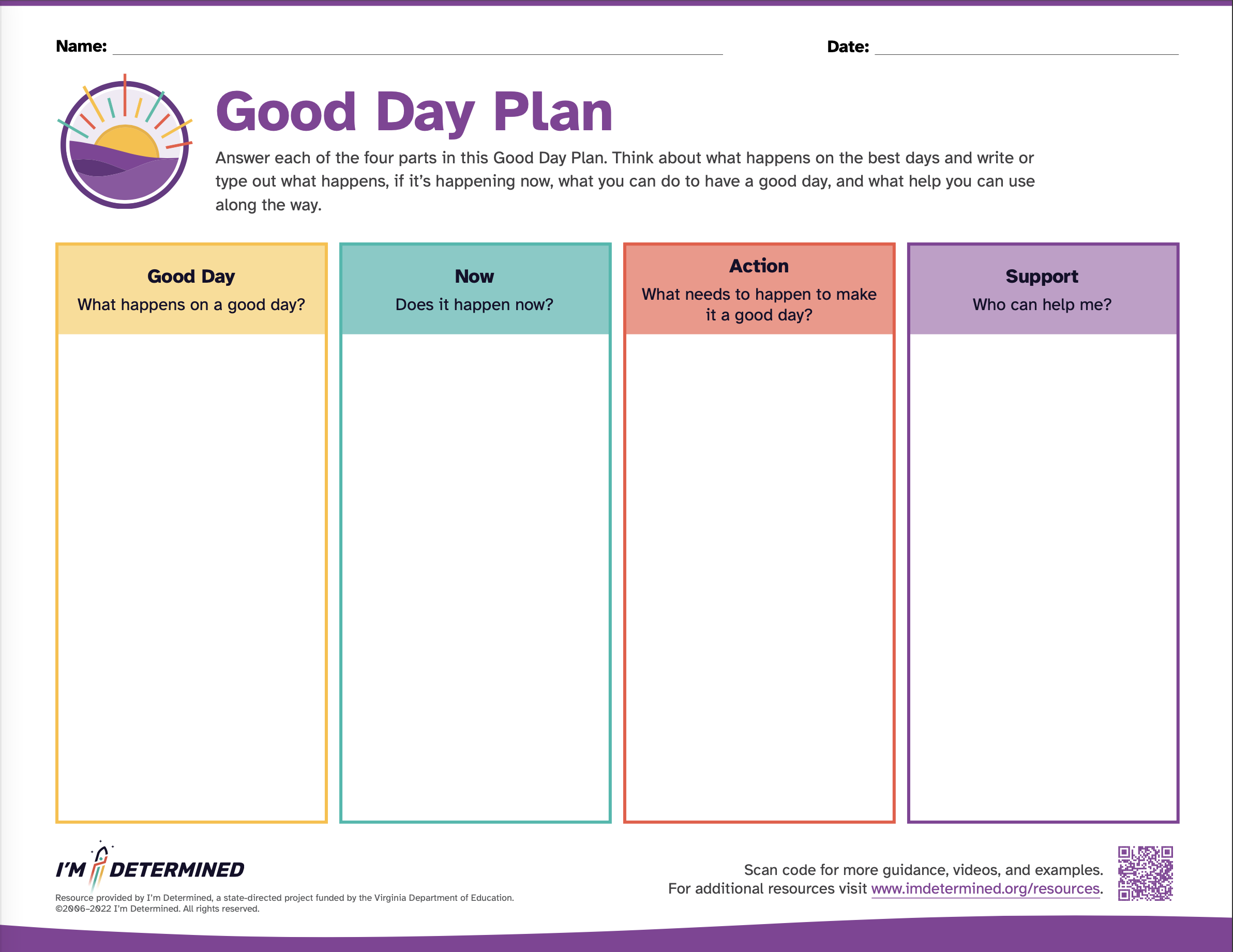 Good day plan i m determined