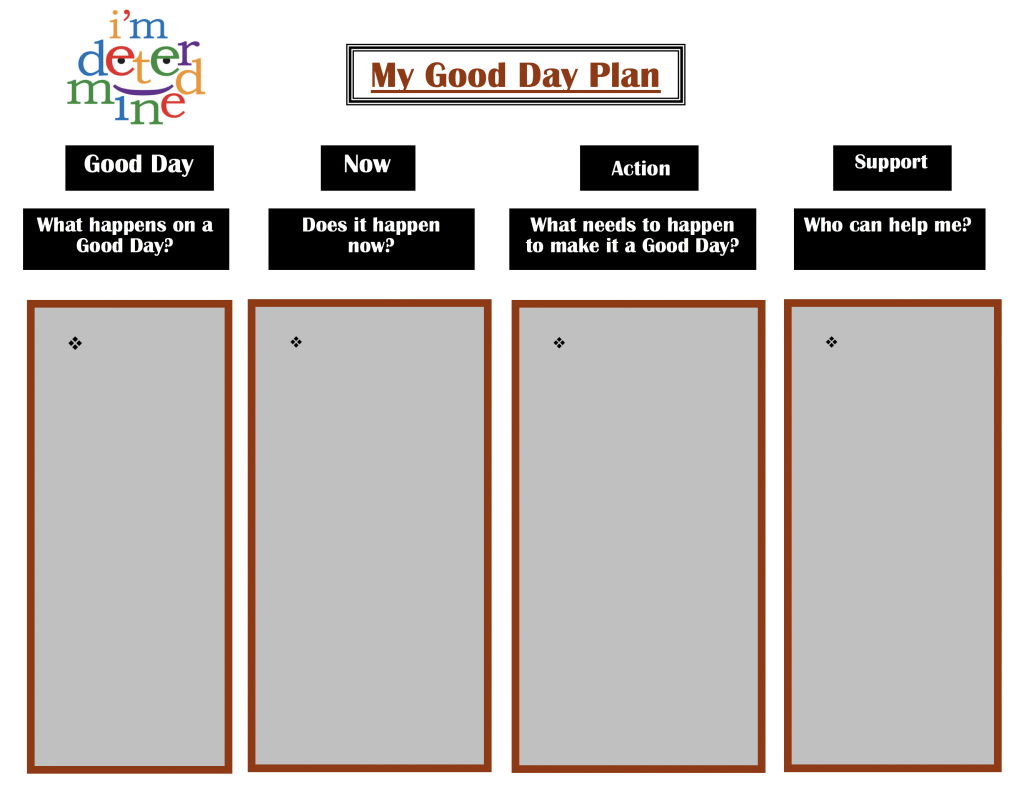 Good Day Plan I'm Determined
