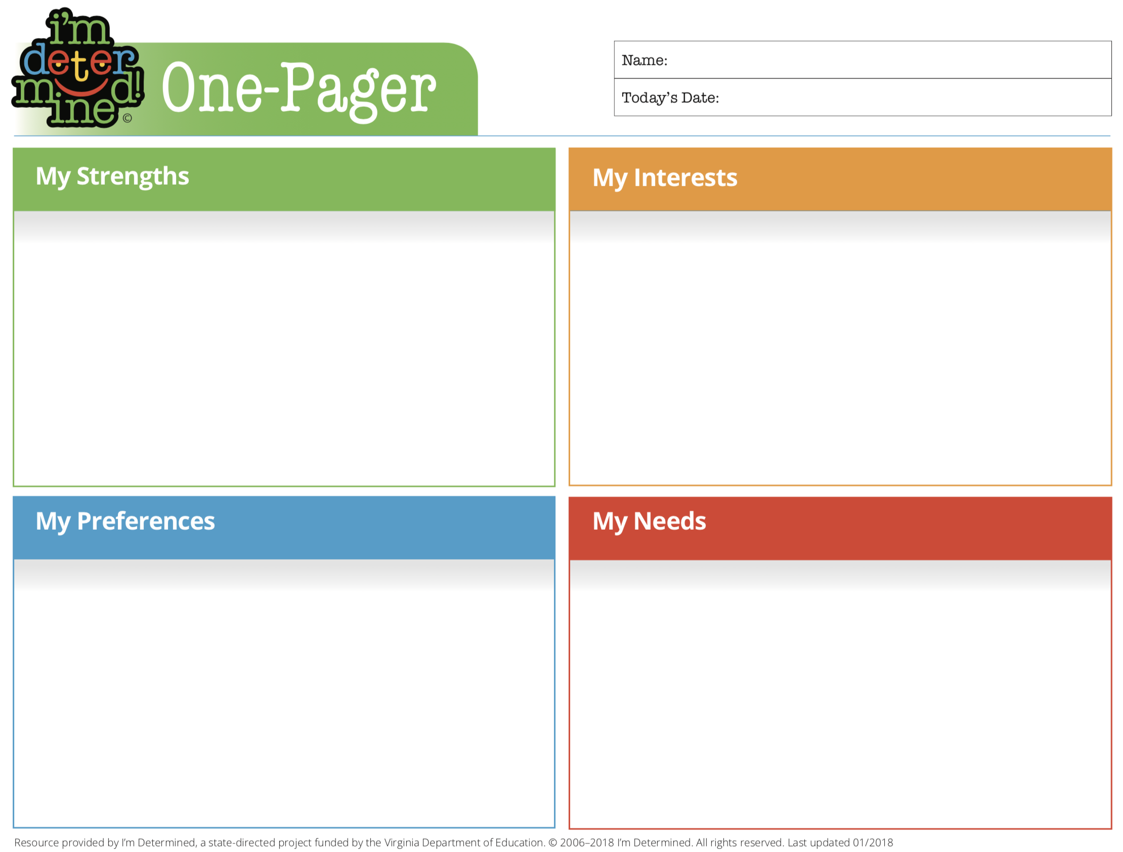 Figma One Pager Template
