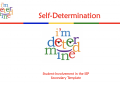 Thumbnail image of the Secondary IEP Template with the I'm Deterimined logo.