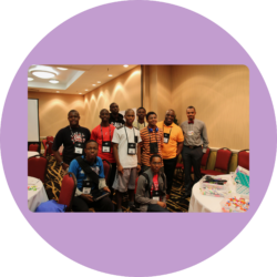 Photo taken at the MOVE Summit with a group of participants and session facilitators.